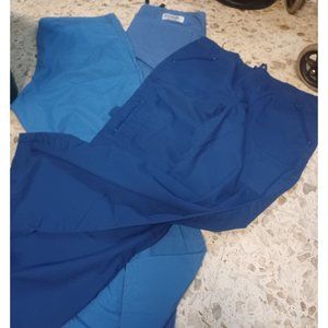 Scrub Bottoms Set of 3 All Large All Blue